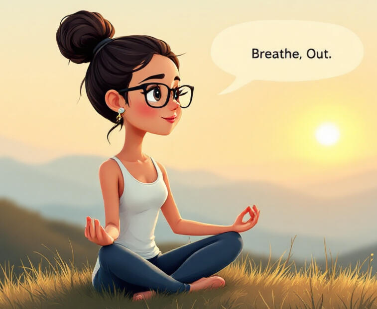 breathe out